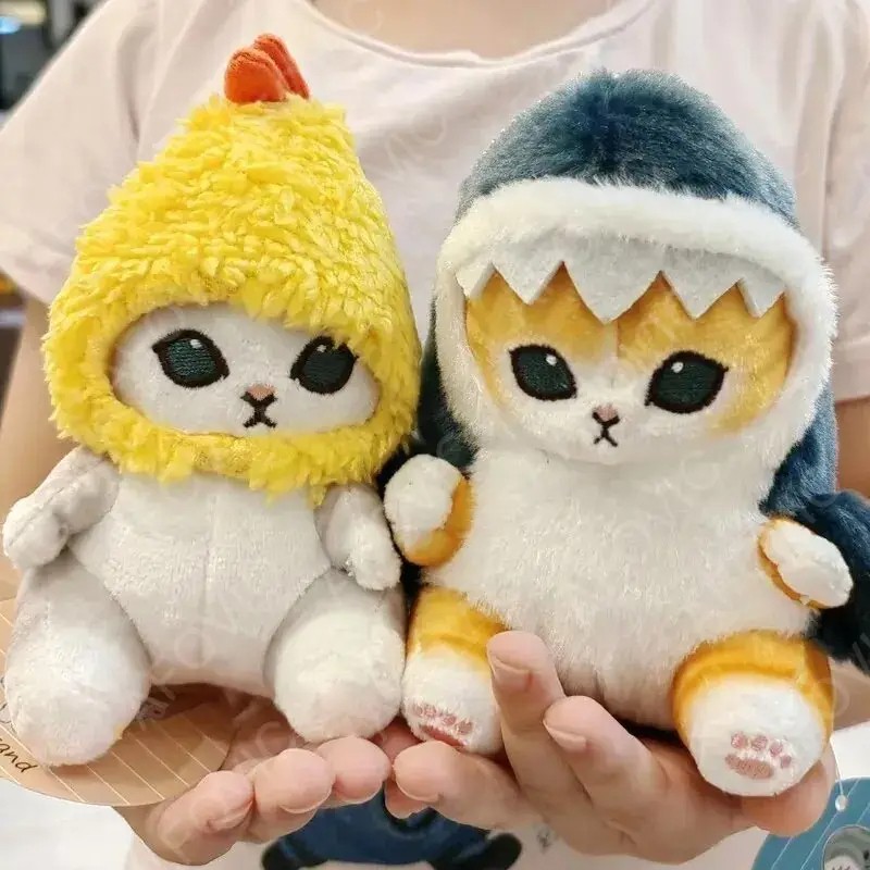Cute Shark Cat Plush Doll Pendant