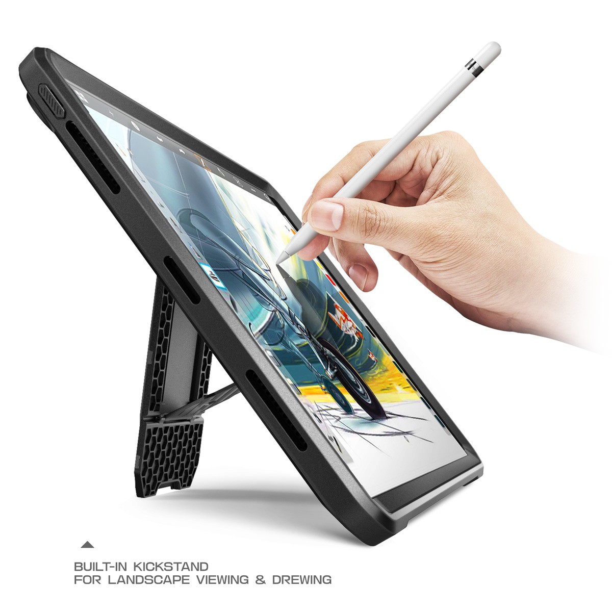 iPad Pro 12.9 2nd Gen Case with Pencil Holder