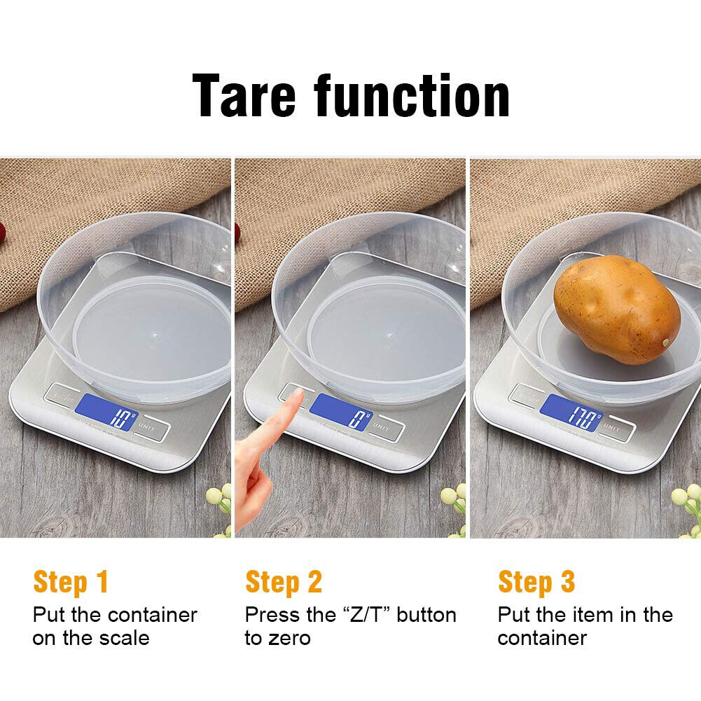 Digital Kitchen Scales Electronic LCD Balance Scale Food Gold Herb Weight Postal