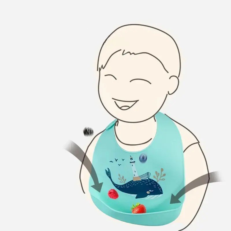 Waterproof Baby Bibs  Cute, Comfortable, and Practical Feeding Accessory for Babies
