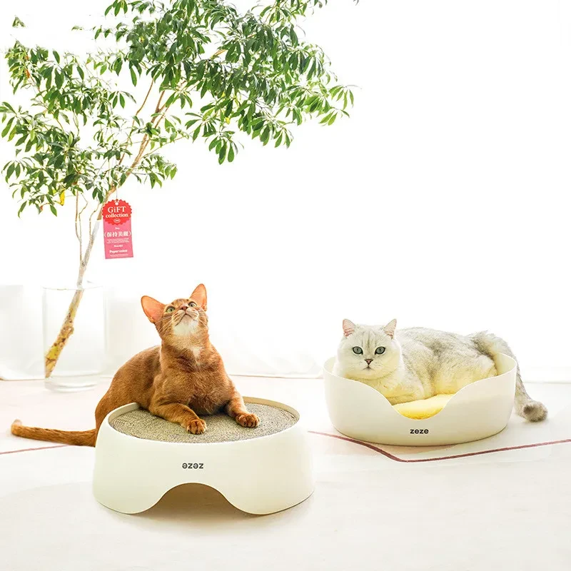 Cat Scratching Board Nest Double-sided Usable Cat Litter Round