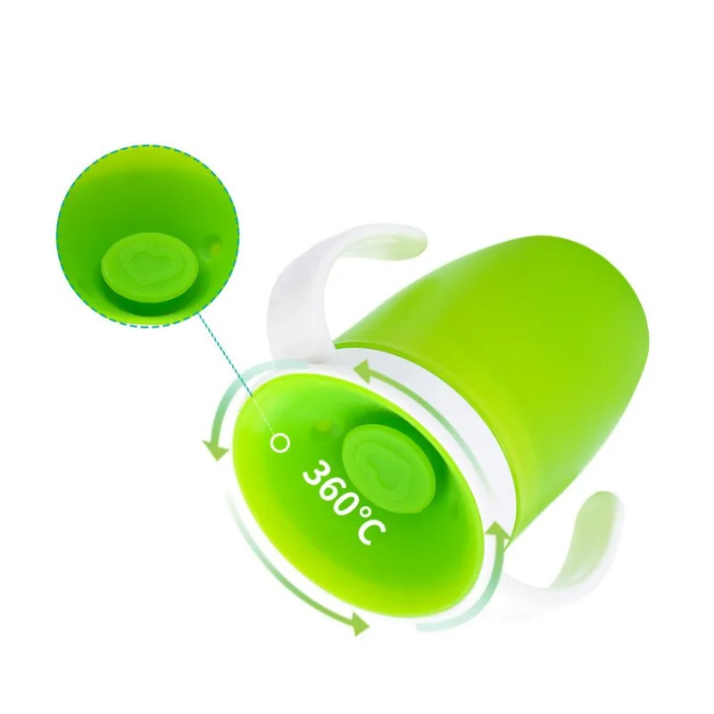 Baby Water Cups 360 Degrees Rotated  Leakproof Learning Drinking Cup for Infants