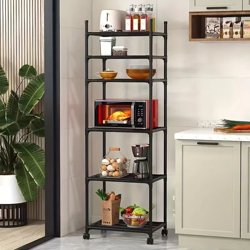 6-Tier Rolling Storage Shelf with Wheels