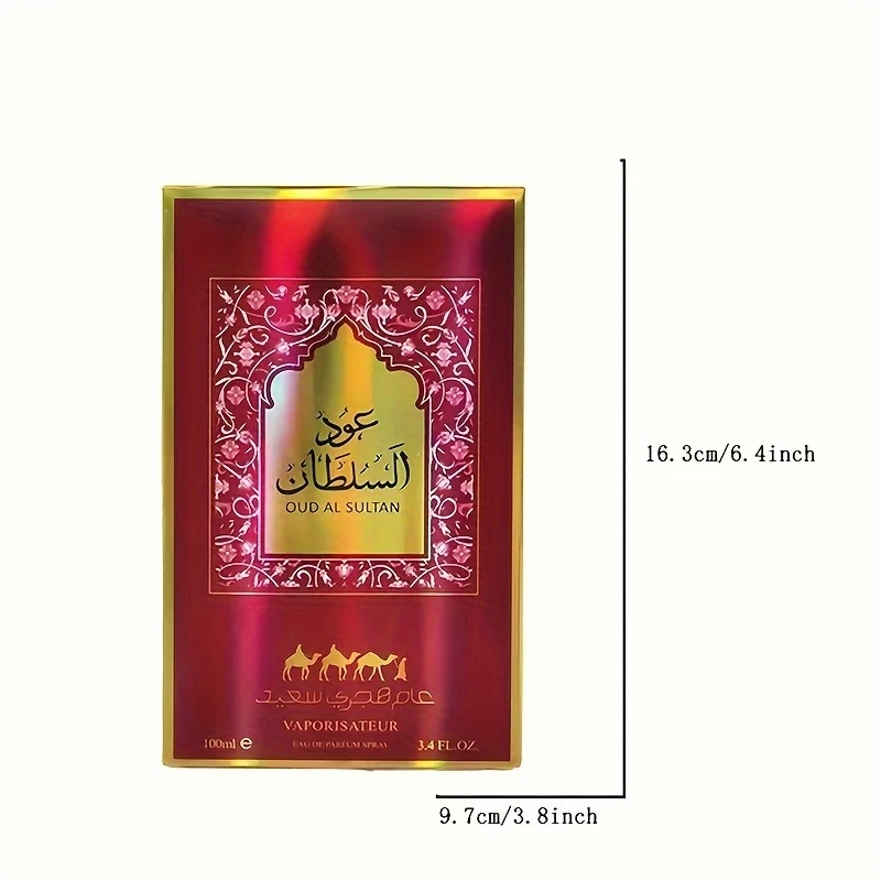 100ml Oud Al-Sultan Long-Lasting Mens Cologne Perfume