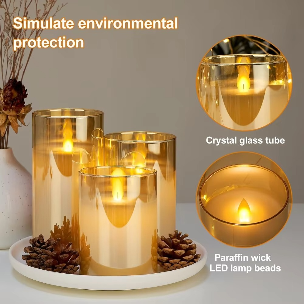 Unmatched Flameless Candles - Set of 3