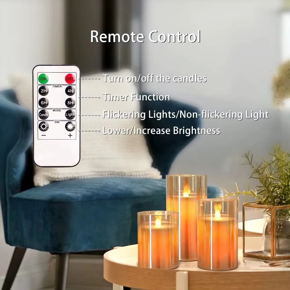 Unmatched Flameless Candles - Set of 3