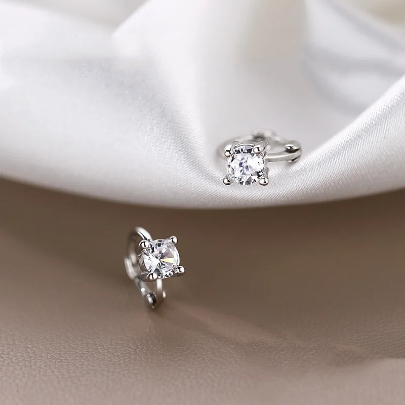 Small Crystal Stud Earrings for Women