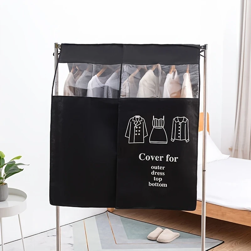 Clothes Rail Cover Black