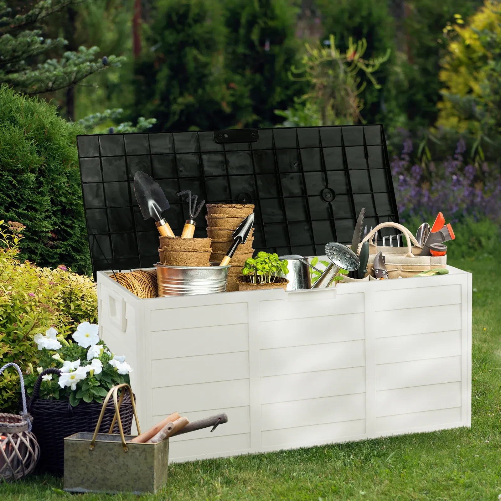 Box on Wheels with Handle