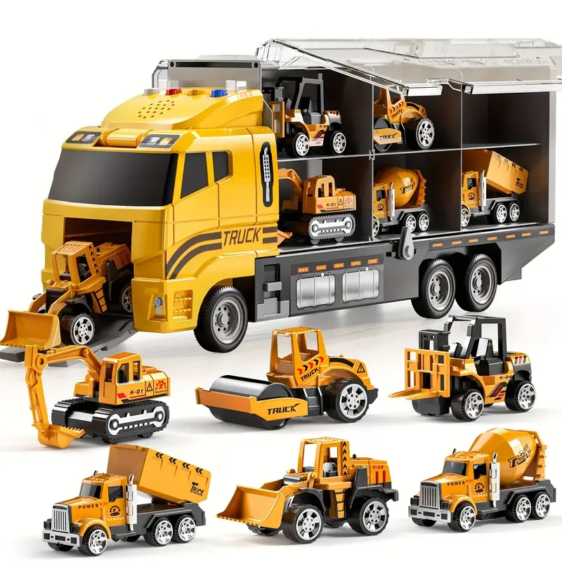 Die-Cast Construction Vehicle Toy Set