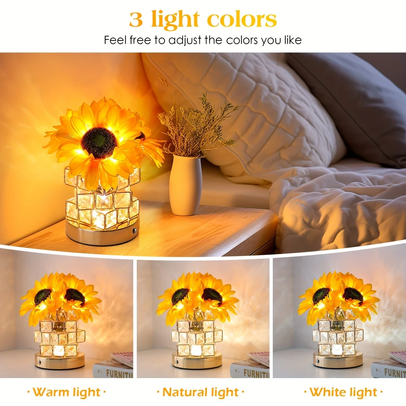 Flower Light Touch Lamp