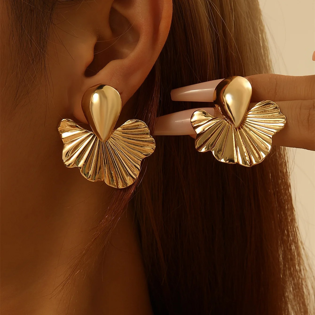 KMVEXO Punk Party Vintage Geometric Stud Earrings