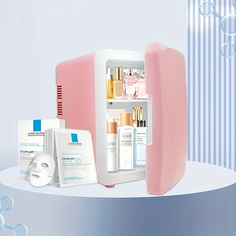 6L Portable Mini Refrigerator with Mirror Door