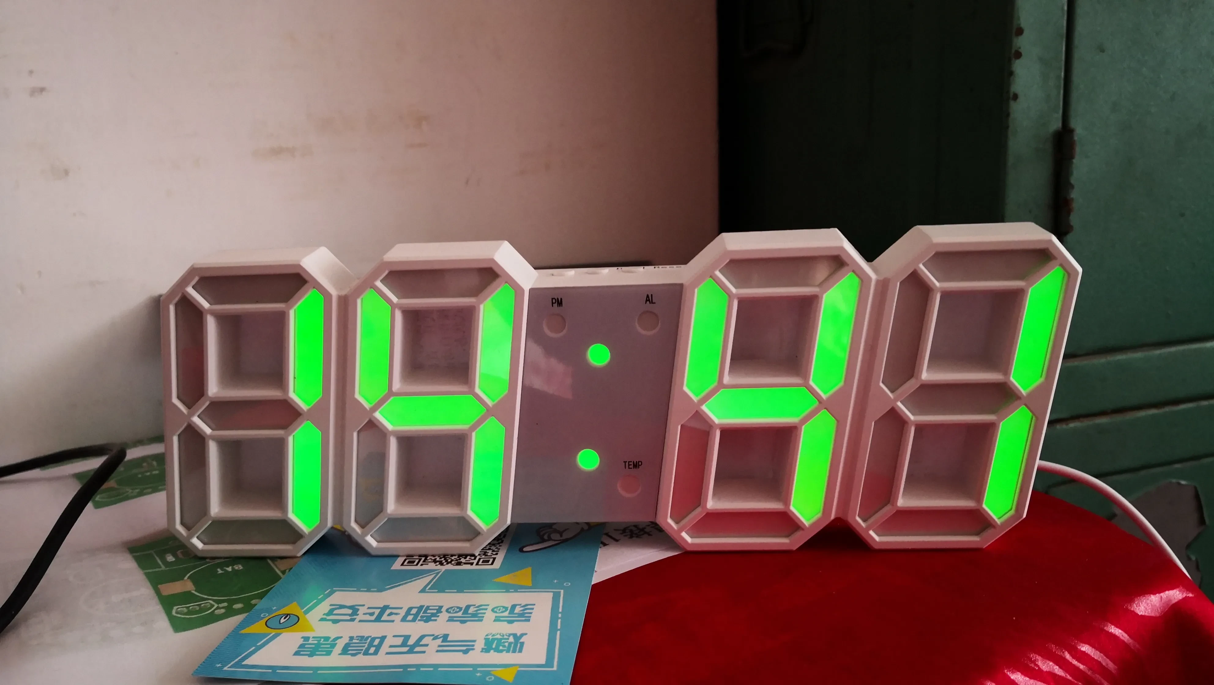 3D Digital Wall Clock