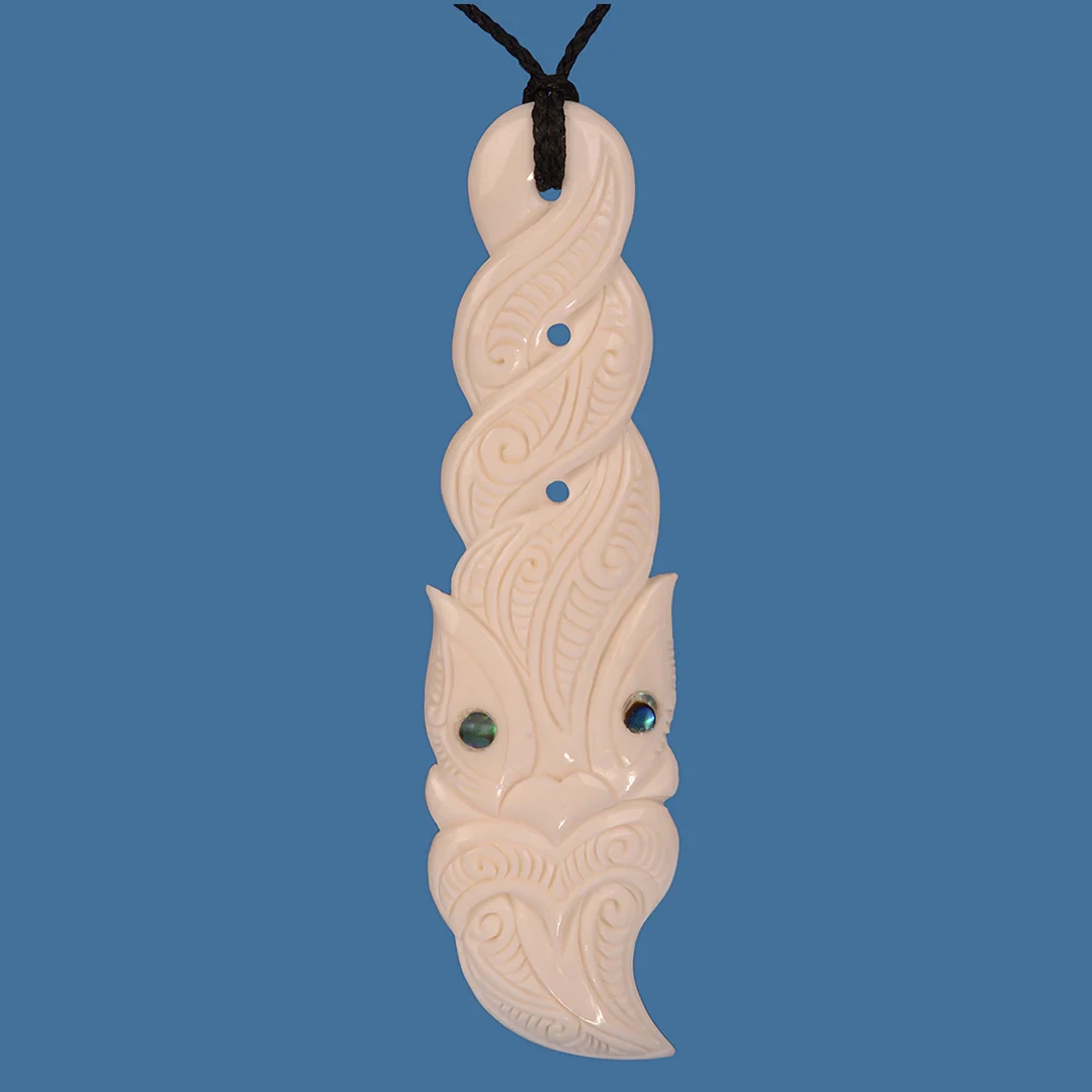 XL Bone Tiki Twist Pendant