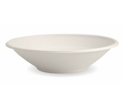 BOWLS BIOCANE WHITE 24OZ 50s/SLV (BIOPAK B-BL-24-PF)