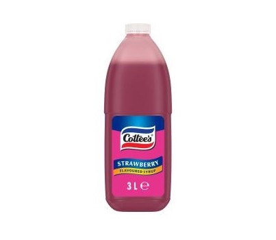 TOPPING STRAWBERRY SYRUP 3L (COTTEES 17306)