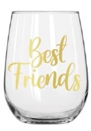 BEST FRIENDS STEMLESS WINE GLASS 430ML
