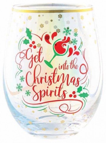 GET INTO THE CHRISTMAS SPIRITS STEMLESS GLASS
