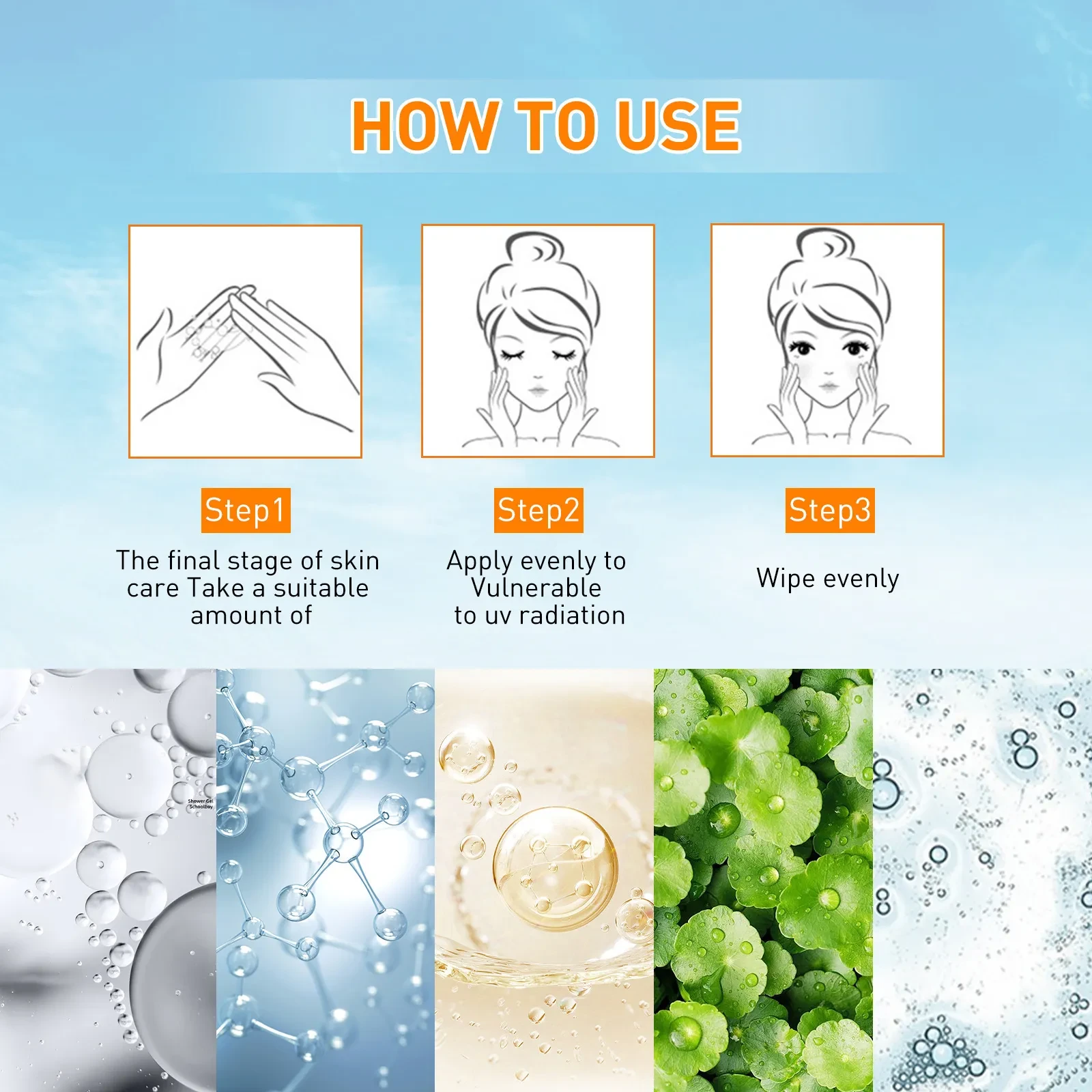 Liquid Protective Cream UV Protection Skin Protective Cream