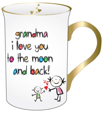 **CRAYON MOON & BACK GRANDMA MUG