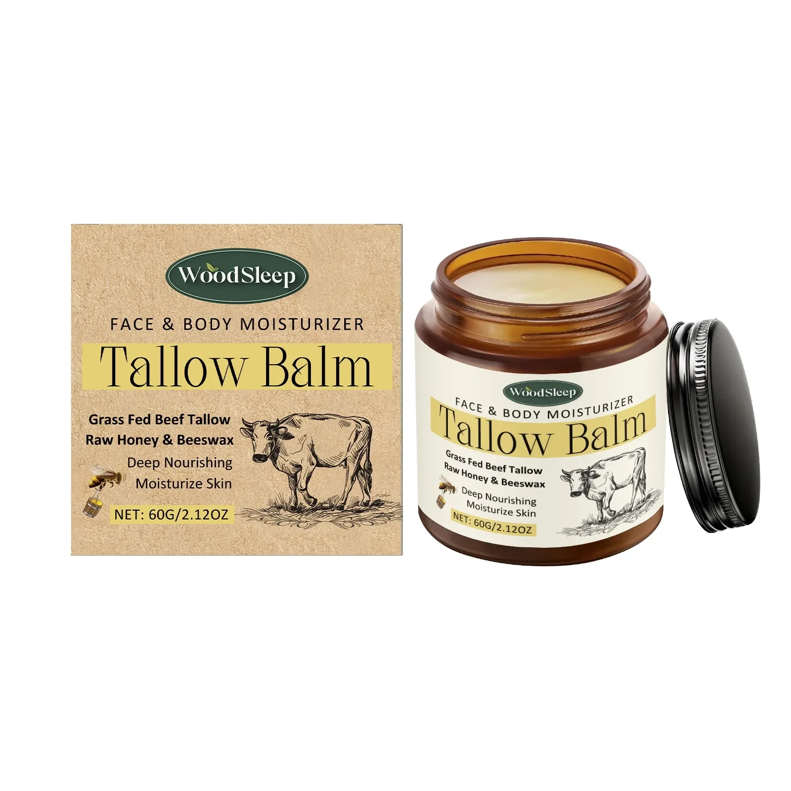 Cow Fat Honey Moisturizing Cream