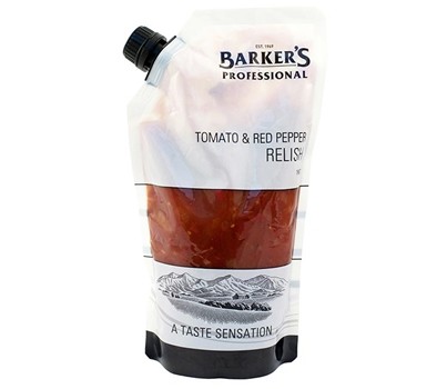 RELISH TOMATO & RED PEPPER 1KG (BARKERS 76990)