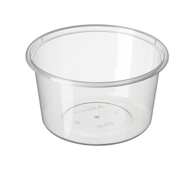 CONTAINERS PP ROUND CLEAR 440ML 50s/SLV (BONSON BS-16)