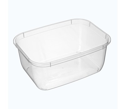 CONTAINERS STORAGE RECTANGLE CLEAR 1200ML 25s/SLV (BONWARE)