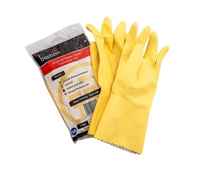 GLOVES RUBBER DISHWASHING LARGE 2s/PKT (BASTION 100/708)