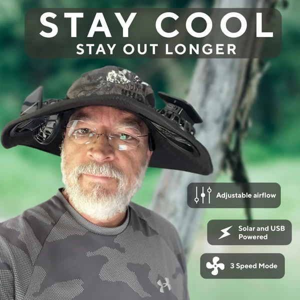 Colitt - Fishing Hat With Built In Fan