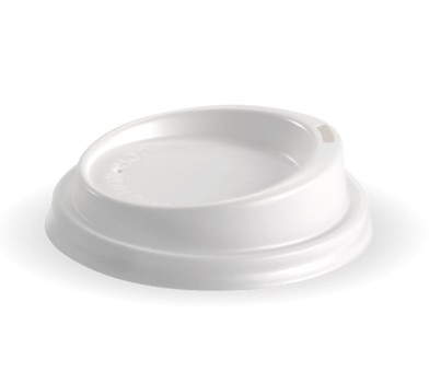 LIDS PS WHITE 80MM FIT 6-12OZ CUPS 50s/SLV (BIOPAK BCL-8W)