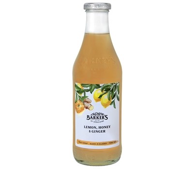 SYRUP LEMON HONEY & GINGER 710ML (BARKERS 71105)