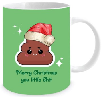 **MERRY CHRISTMAS RUDE MUG 350ML