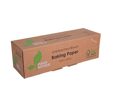 PAPER BAKING NATURAL 40CMx100M (PAPER NATURAL NATBAK40)