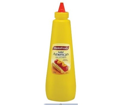 MUSTARD MILD AMERICAN 920ML (MASTERFOODS 157736)