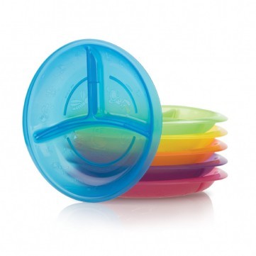 NUBY FUN FEEDING SECTION PLATE MIN 12