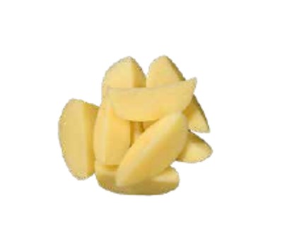 POTATO AGRIA PEELED QUARTER CUT (5KG) - [PREPVG]