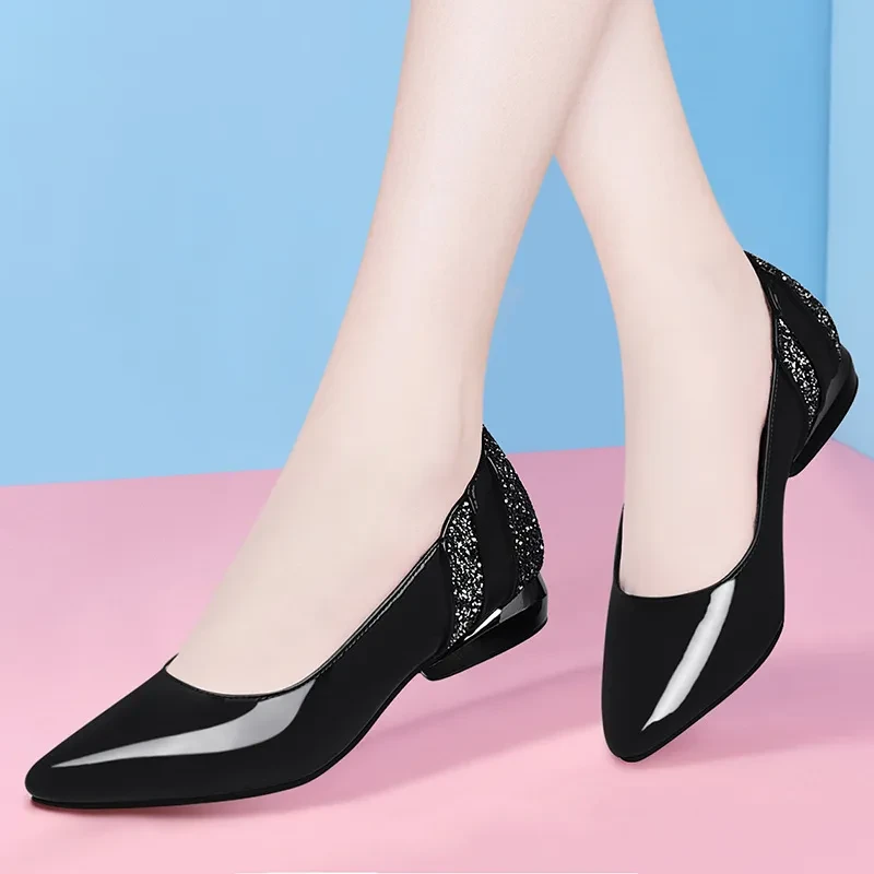 Elegant Shoes with Low Heels