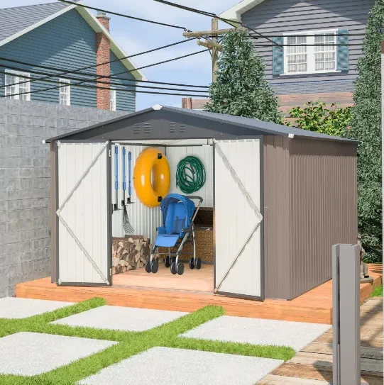 Steel Garden Shed With Double Lockable Door