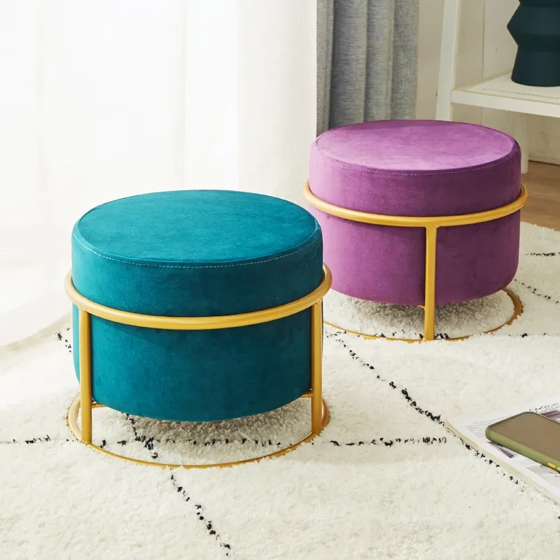 Shoe Changing Stool Light Luxury Stool Net Red Living Room Small Stool
