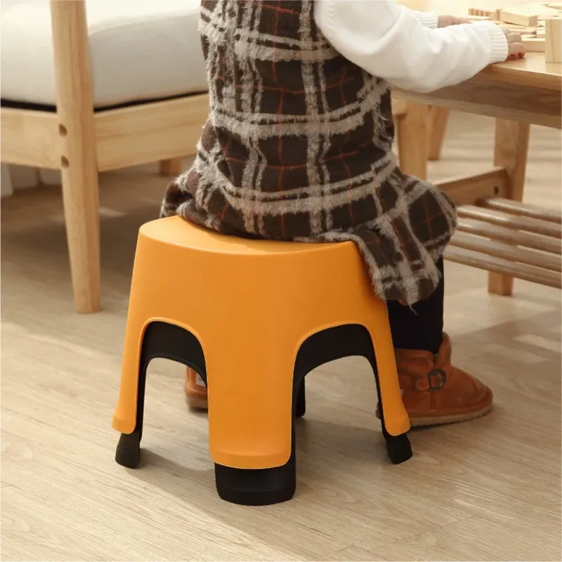 Household bathroom row stool plastic stool thicken adult
