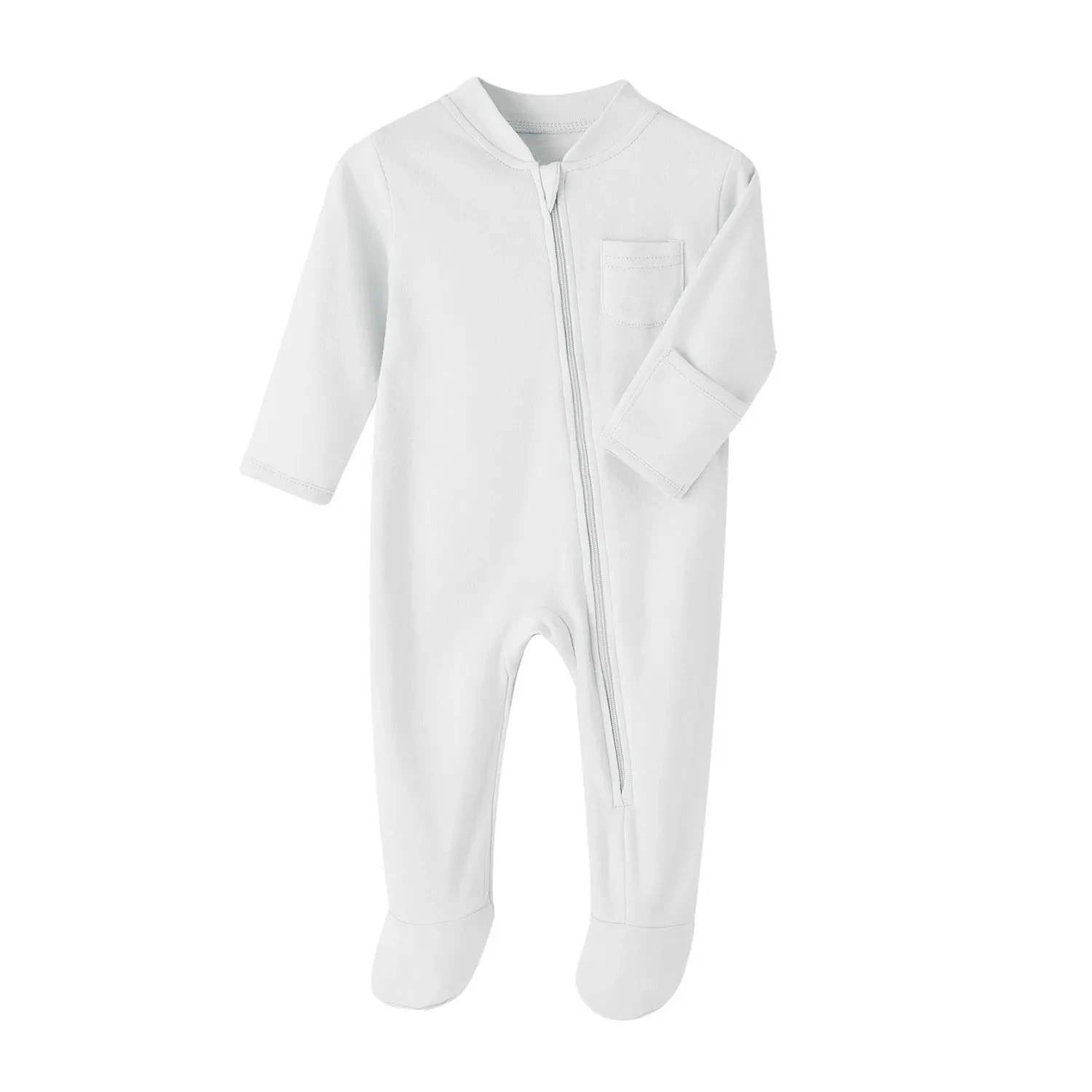 Double Zipper Onesie Baby