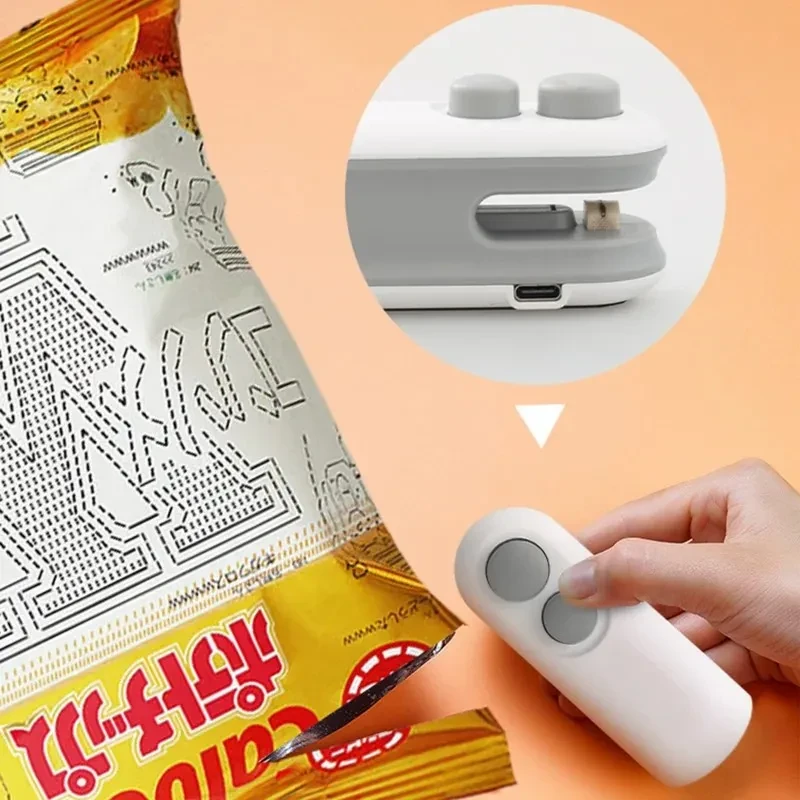 Plastic bag heat sealer