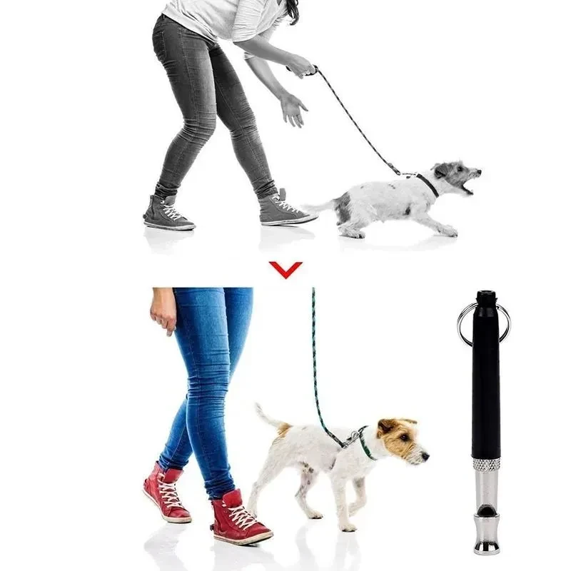 1PCS Adjustable Copper Ultrasonic Dog Training Whistle