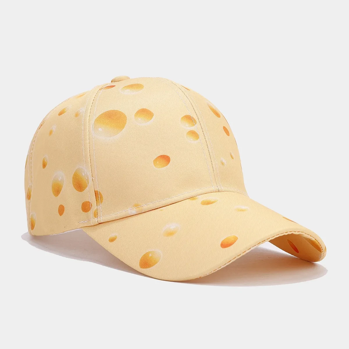 Personalized Fashion Cheese Pattern Full Printed Peaked Cap