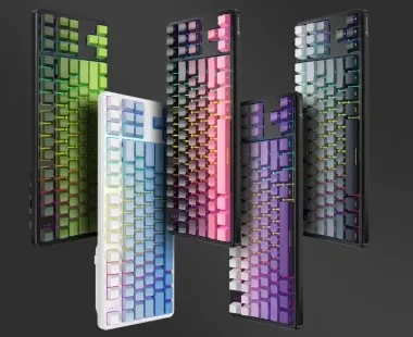 Punk Color Matching Wired Mechanical Keyboard