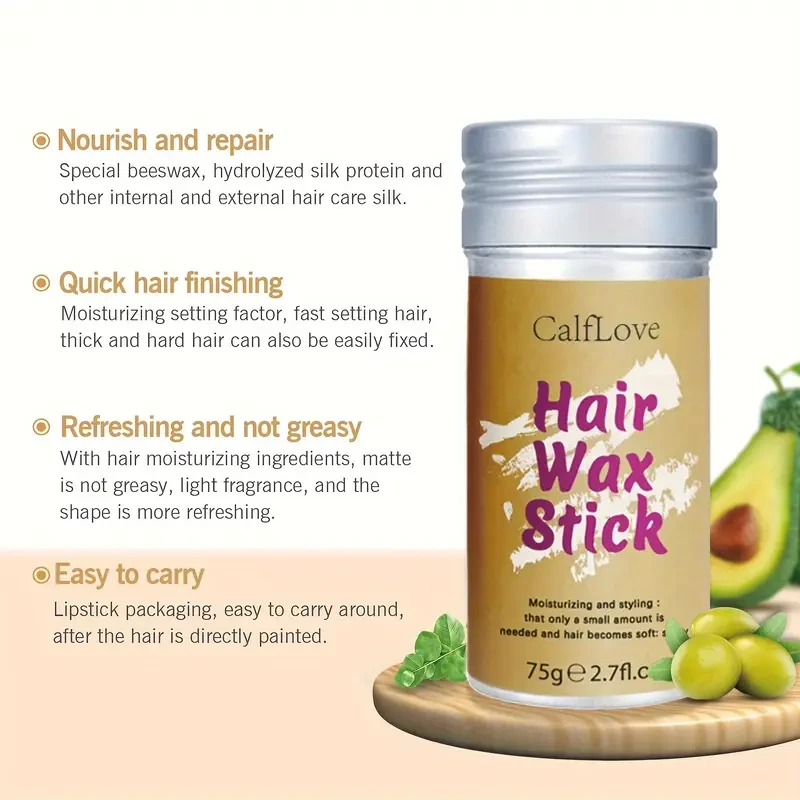 Tame Flying Hair] Three Hair Wax Sticks