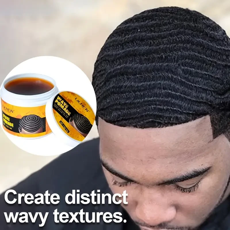 Men's Wavy Hair Gel 2pcs - Control Release, Strong Hold Non-Greasy Styling Cream