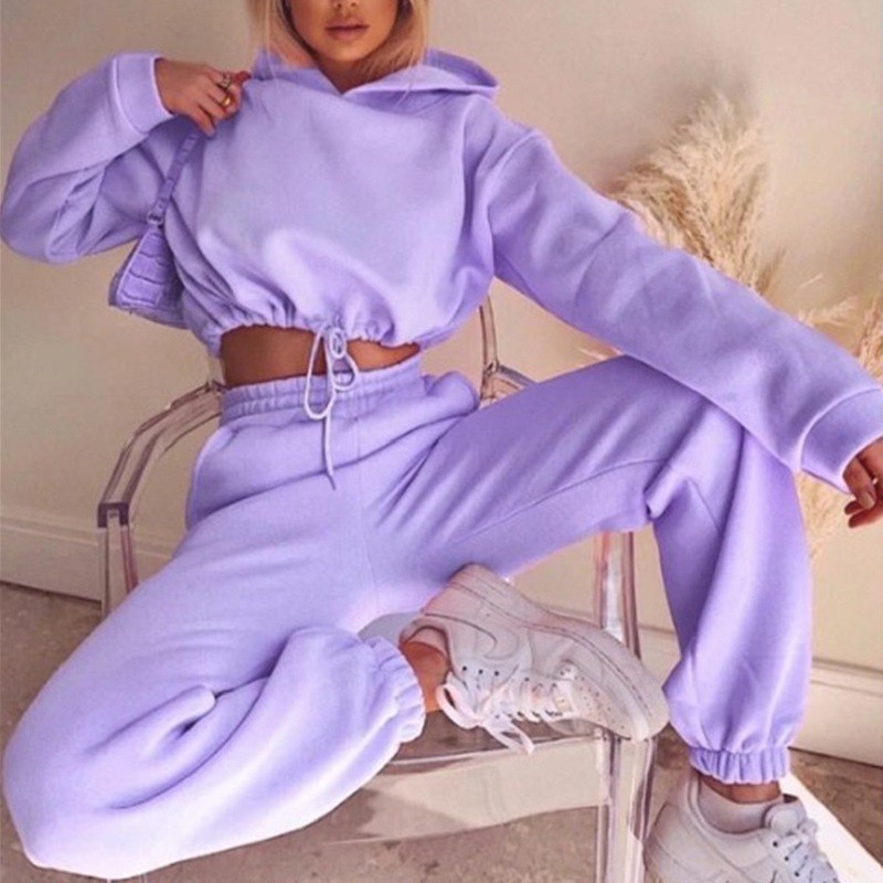 Athleisure Chic: Women's Hoodie & Jogger Duo
